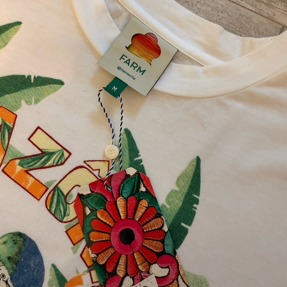 FARM RIO Colorful Midi T Shirt Dress - Picture 9 of 10